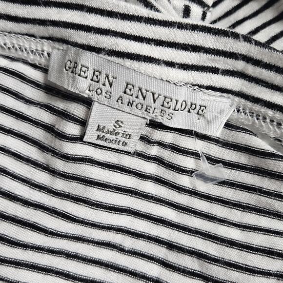 Stripped Tie Front Tee Size Small - Picture 3 of 4